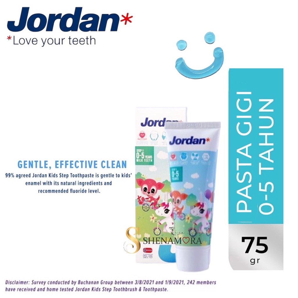 Jordan Baby Kids Toothpaste | Pasta Gigi 75gr