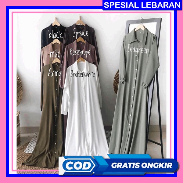 Mars Gamis Ceruty Full Furing Valent Dress Motif Bunga Gamis Lebaran 2023 Dress Murah Gamis Terbaru 