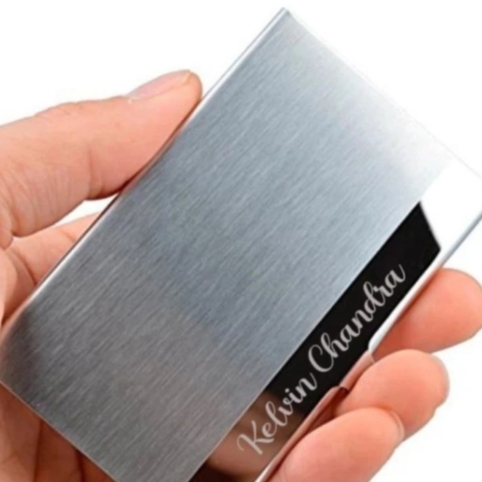 

Tempat Kartu Nama/Name Card Holder Stainless Steel Silver - Ncc Ns 02 - POLOS