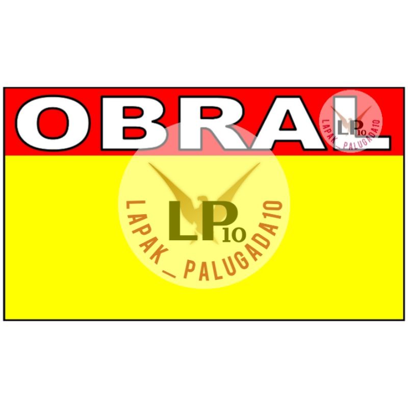 

karton kosong tulisan judul OBRAL