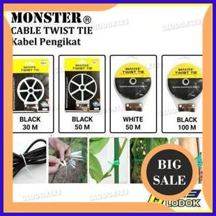 

Pengikat kabel twis tie 50m & 100m Hitam - 30m Black, Tanpa Bubble accessories 29M4R23