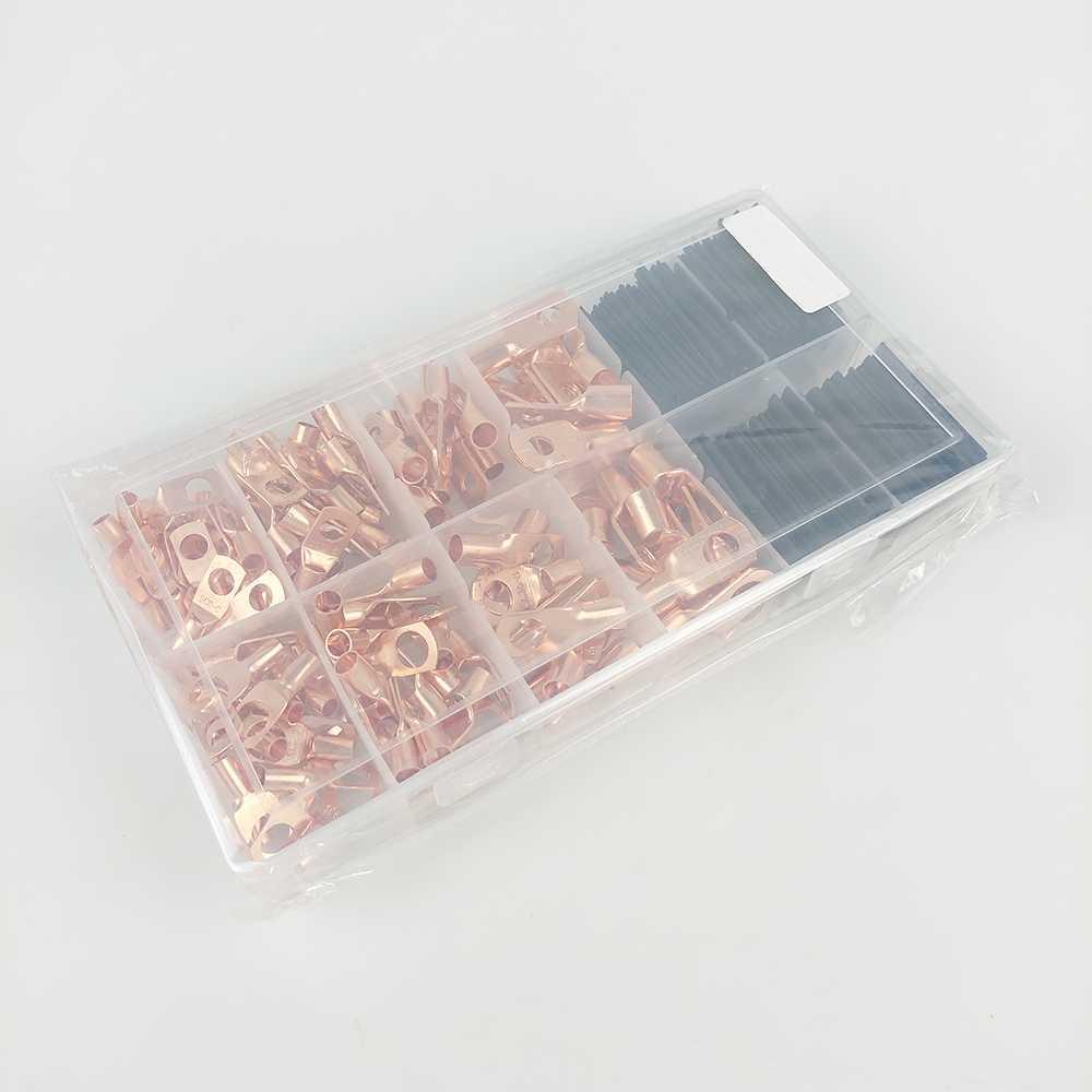 WHDZ Copper Ring Terminal Wire Crimp Connector Kit 120 PCS C6-25