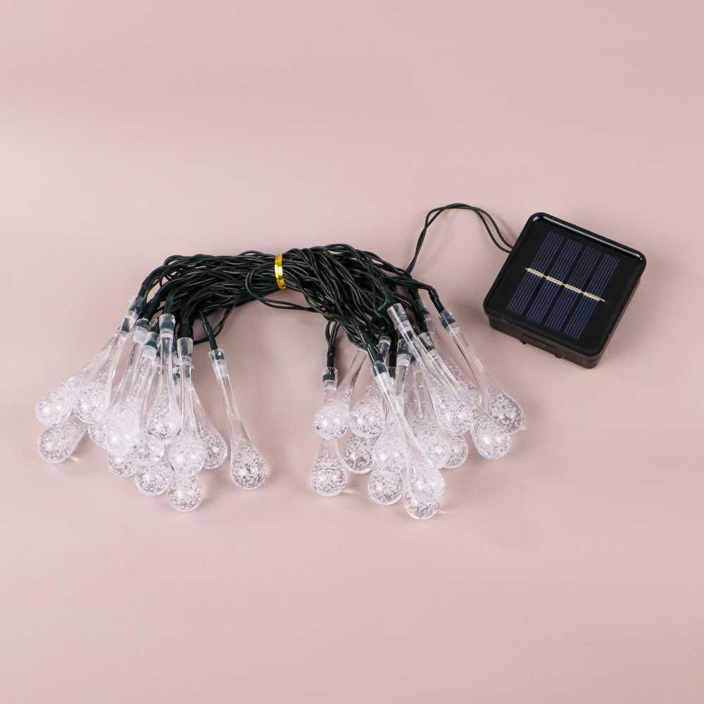 TaffLED Raindrop Lampu Hias Solar Panel 30 LED 6.5 Meter P030 Lampu Tidur Lampu Tidur Aesthetic Hiasan Dinding Hiasan Kamar Lampu Led Kamar Lampu Gantung Lampu Led Strip Lampu Hias Hiasan Kamar Aesthetic Lampu Kamar Tidur Lebaran Lampu Hias Gantung Hiasan