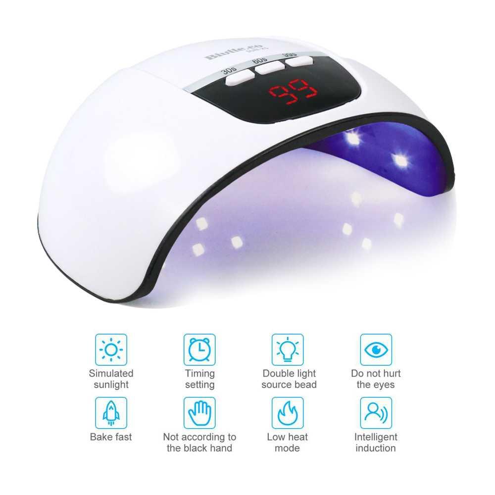 LKE Pengering Kutek Kuku UV LED Nail Dryer 54 W - SUN-X5 Kutek Kuku Nail Art Gel Sun Mini Mini Uv Led Nail Nail Art Kuku Palsu Pengering Kutek Gel Uv Uv Led Nail Nail Art Set Alat Nail Art Lengkap Paket Nail Art Lengkap Alat Pengering Kutek Gel