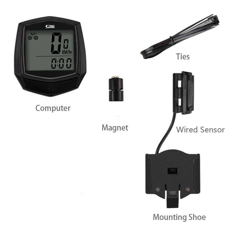 SUNDING Odometer Speedometer Monitor Sepeda - SD-581