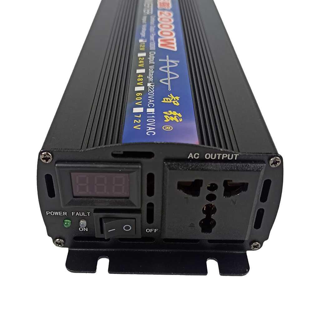 SUNYIMA Pure Sine Wave Car Power Inverter DC 12V to AC 220V 2000W - SY2000