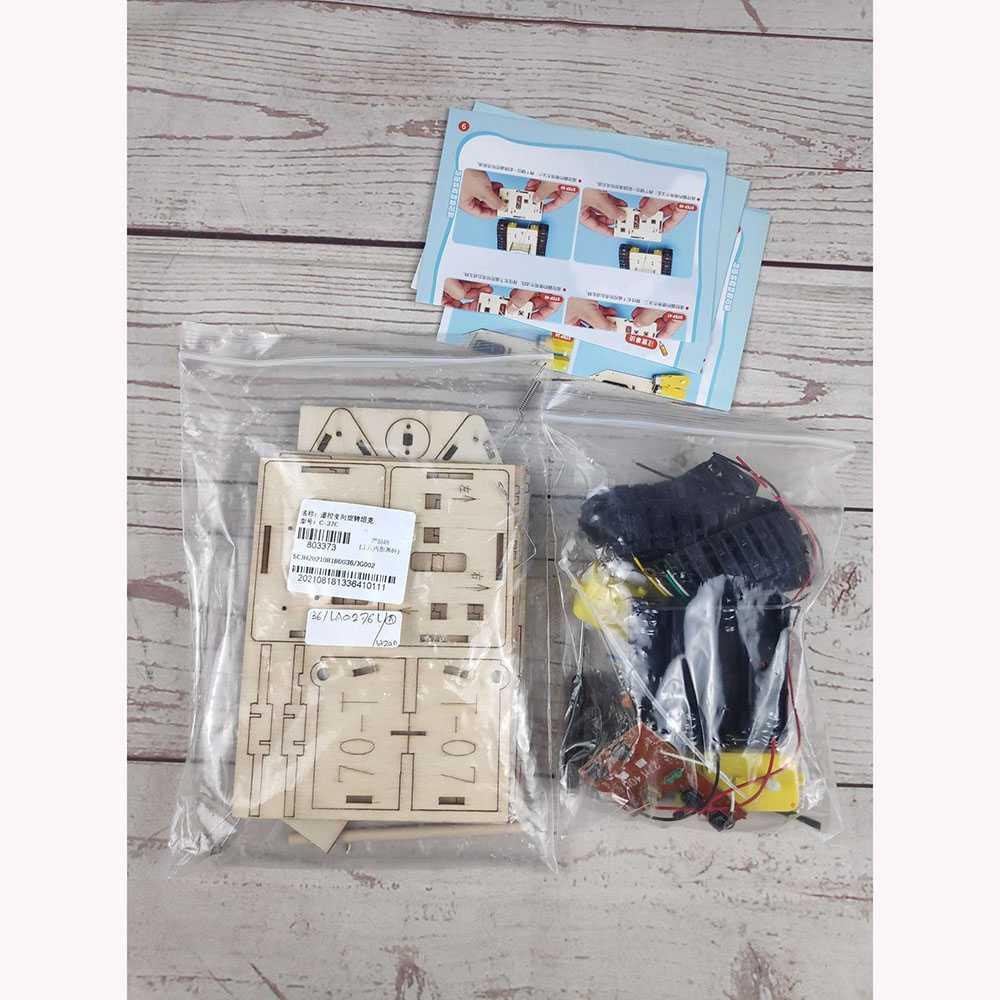 OCDAY Mainan Anak Tank Remote Control DIY Assembly Children Toy - C-37C