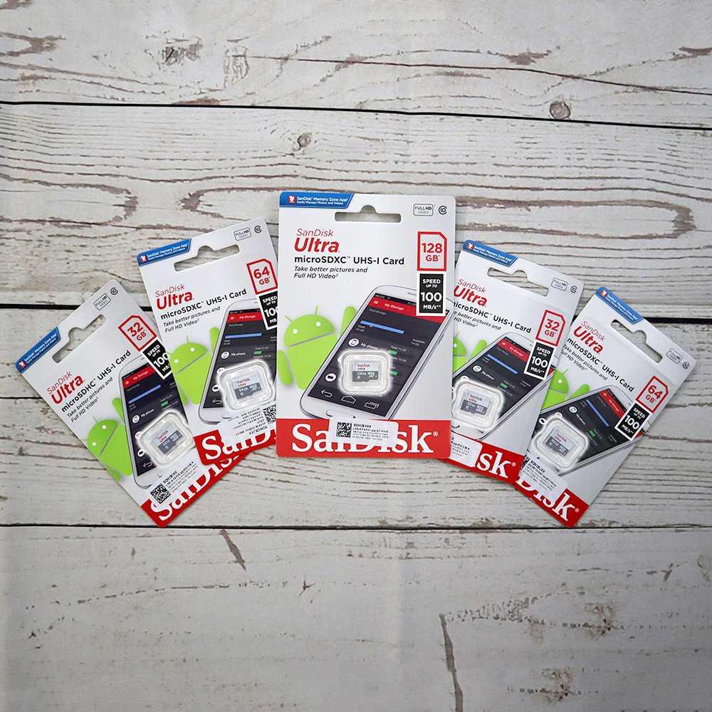 Ultra microSDHC/XC Card UHS-I Class 10 (100MB/s) DSQUNR