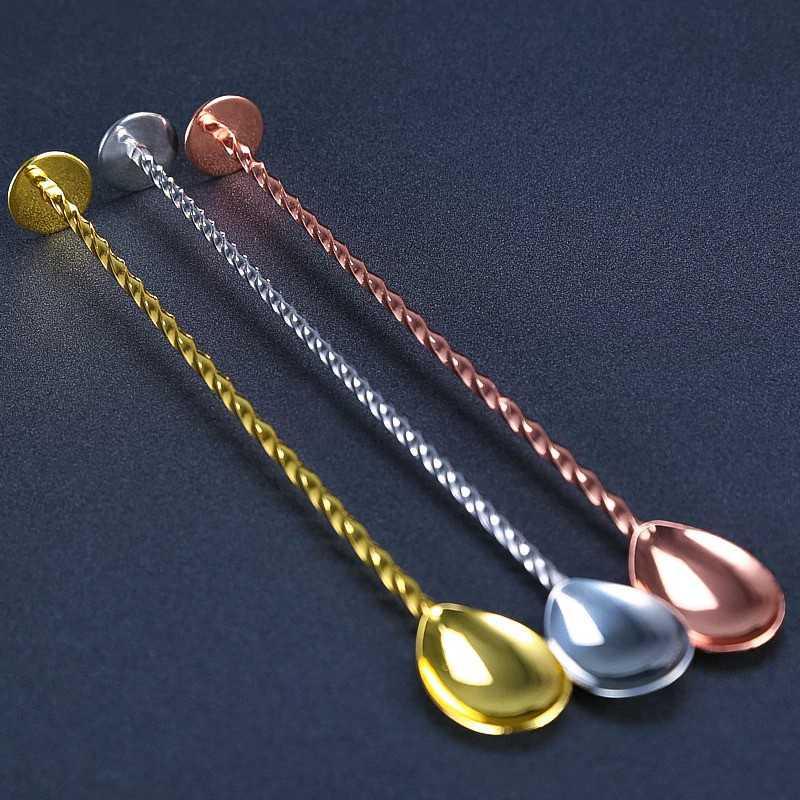 TEAEGG Sendok Aduk Bartender Cocktail Mixing Spoon 40cm DF1909