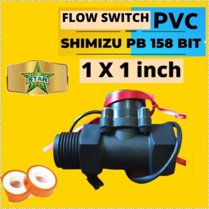 Flow Switch Pvc Shimizu Pb 158 Bit Otomatis Pompa Air Booster Dorong
