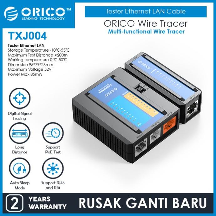 ORICO Multi-functional Wire Tracer Tester Ethernet LAN Cable - TXJ004