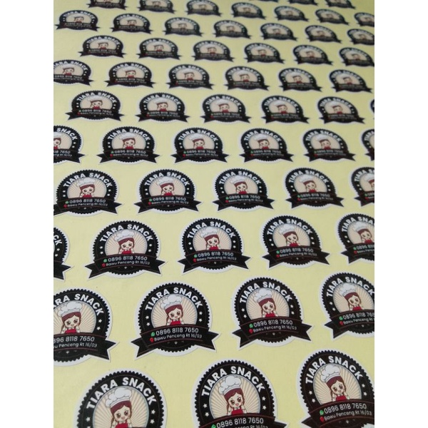 

Stiker Cutting Label Makanan Custom