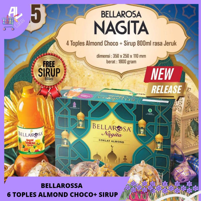 

Bellarossa Nagita/ 4 Toples Almond Choco + Sirup Orange