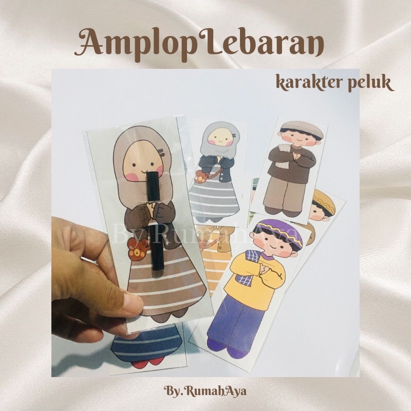 

Anplop Lebaran karakter Peluk | Amplop Lebaran Viral | amplop lebaran aestetic