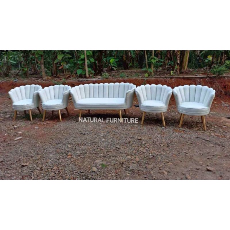 SOFA PELAMINAN / SOFA KERANG / SET SOFA PELAMINAN