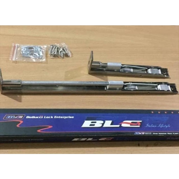 Terlaris Grendel Tanam/Slot Tanam Belluci 6"+12" Silver Pintu Daun Atas Bawah