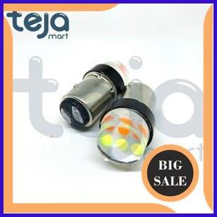 Lampu Rem LED RGB Strobo Kedip COB 9 chip Jelly Gel Motor Mobil DC suku cadang 29M4R23