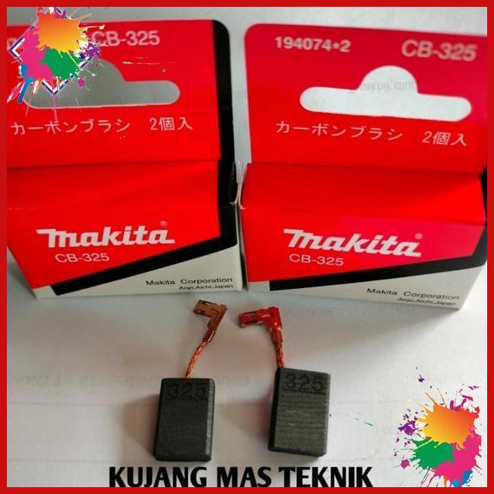 carbon brush cb-325 mesin gerinda makita 4" 9553b cb 325 original [kjmas]