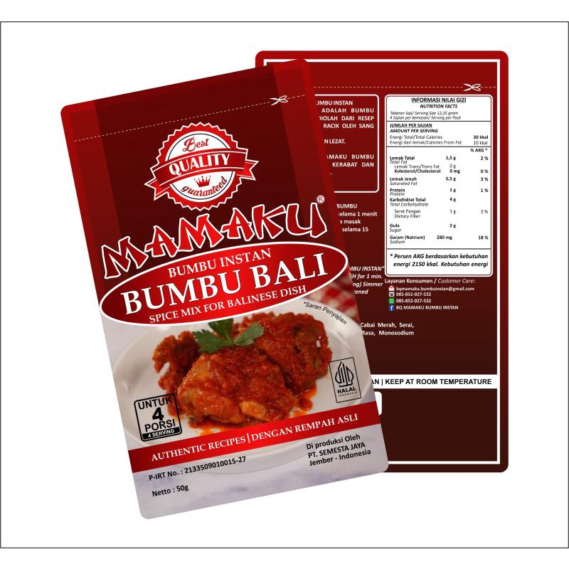 

BUMBU BALI BQ MAMAKU