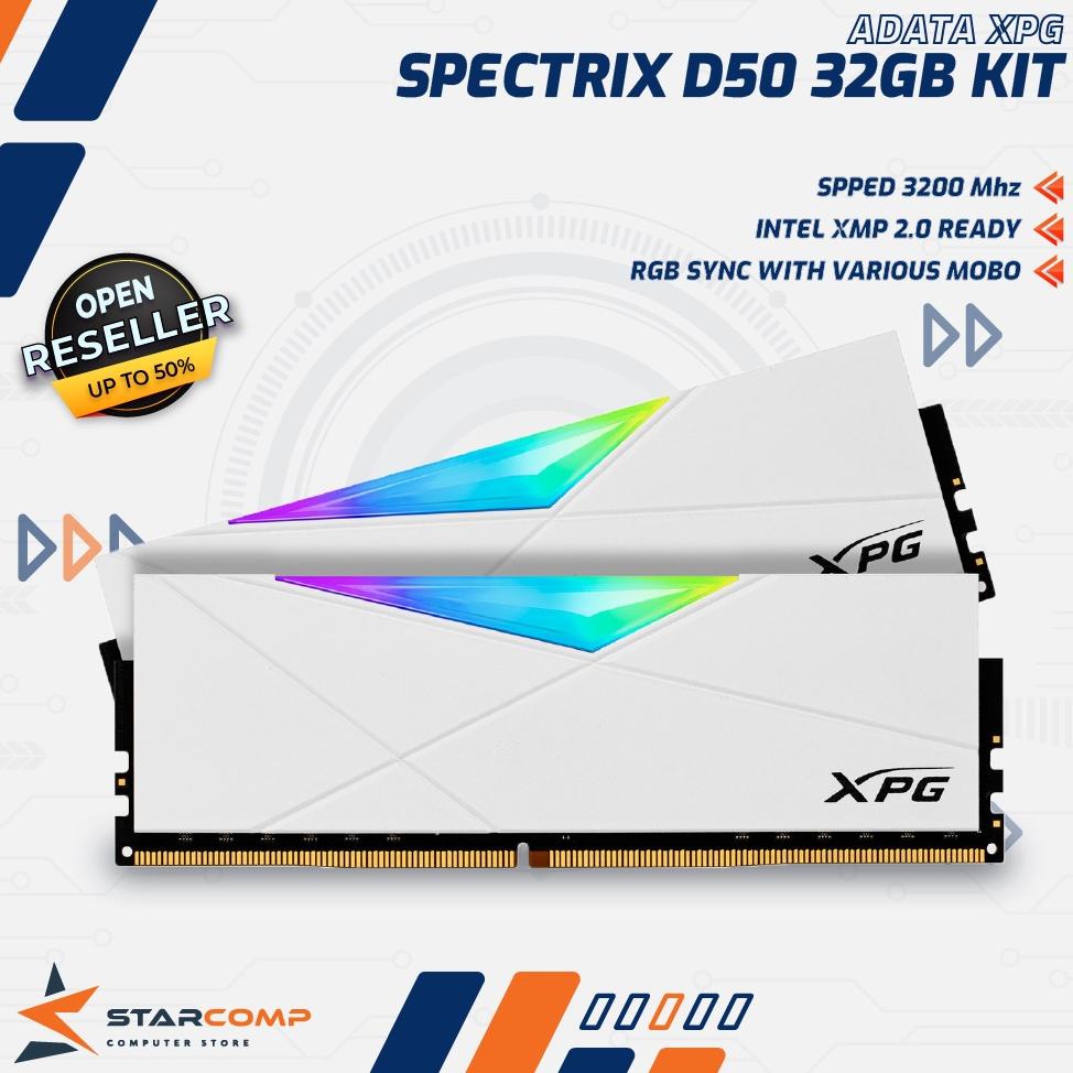 ADATA XPG SPECTRIX D50 RGB 32GB KIT 3200 (2x16GB) RAM DDR4 3200mhz