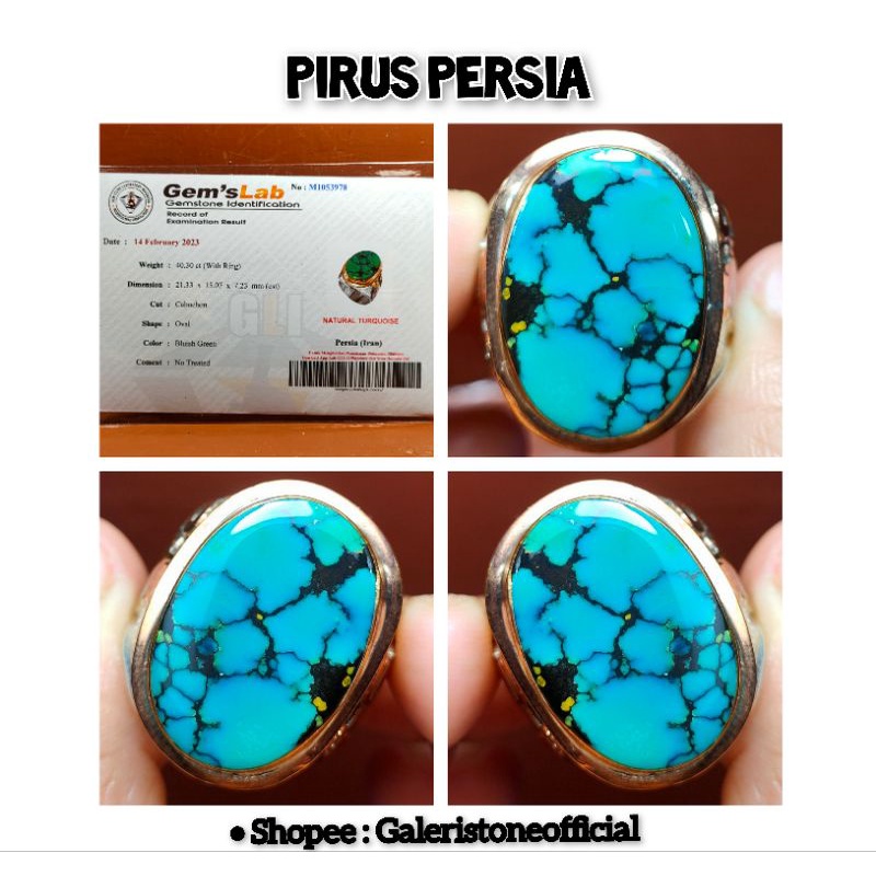 CINCIN AKIK PIRUS HIJAU DAUN SUPER KUNO