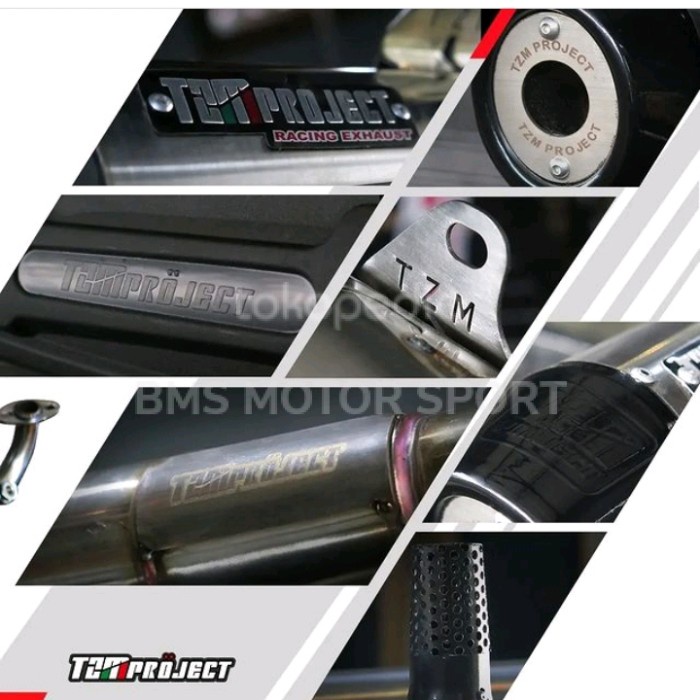 Knalpot Tzm Project Std Non Ss Pro Full Pack. Pcx 160. Original..