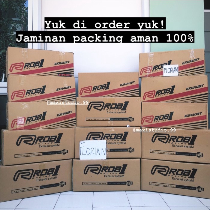 Knalpot Rob1 Rob 1 Original Aerox Nmax Pcx 150 Vario Adv 150 Cap V