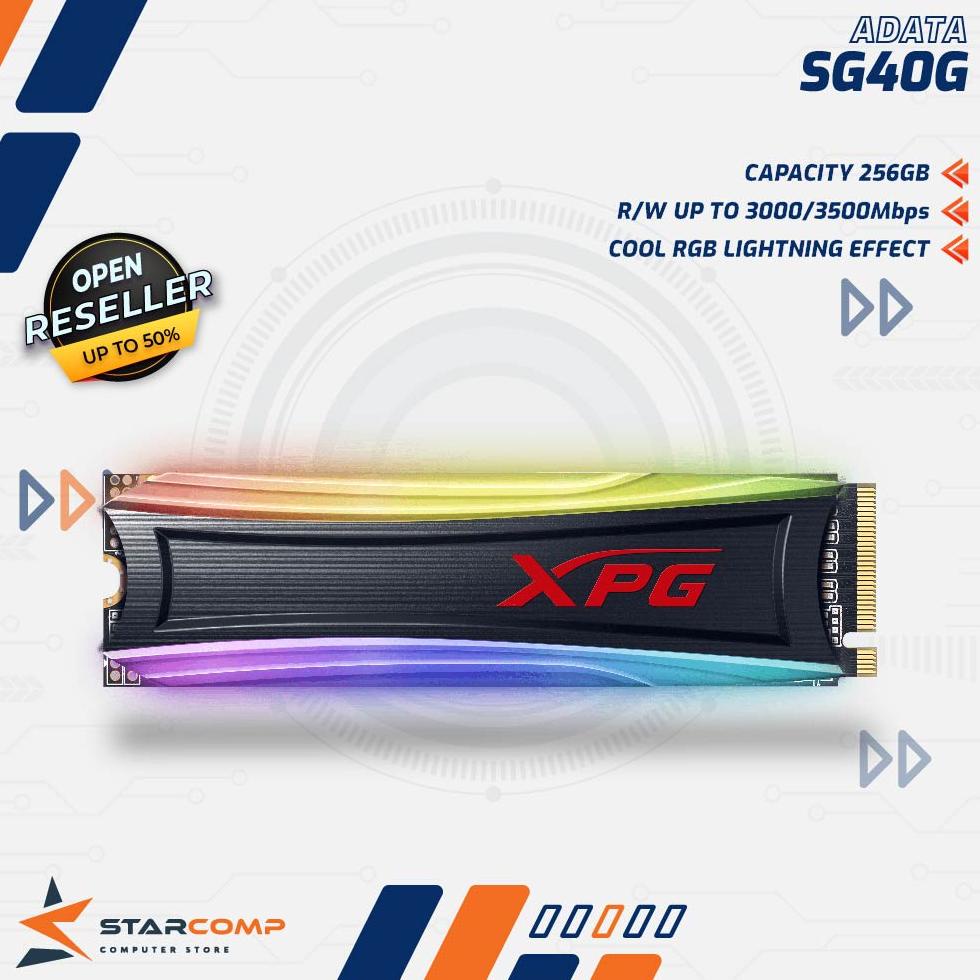 XPG SPECTRIX S40G 256GB RGB PCIe Gen3x4 M.2 2280 SSD