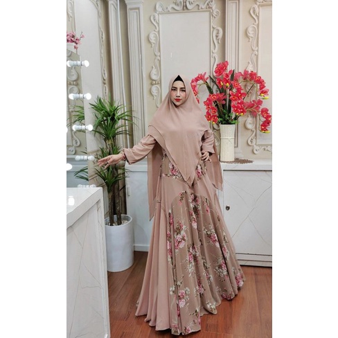 Ayyana Series by Arsyakayla / Gamis Set Syar’i / Gamis Pesta Mewah / Dress Muslimah / Baju Syar'i Te