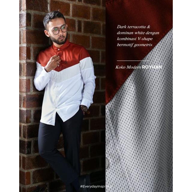 Royhan Long - Koko Modern Fadkhera Putih