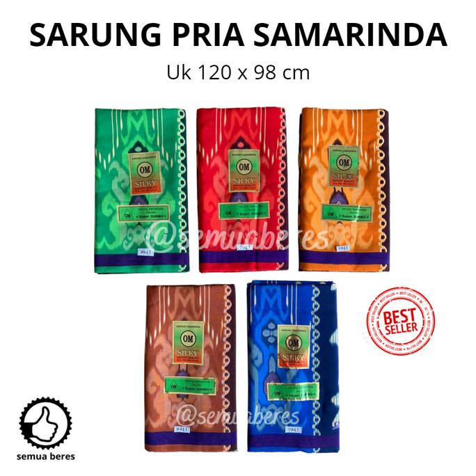 Promo Ramadhan  Sarung SAMARINDA OM SILKY Pria Dewasa Ukuran Jumbo