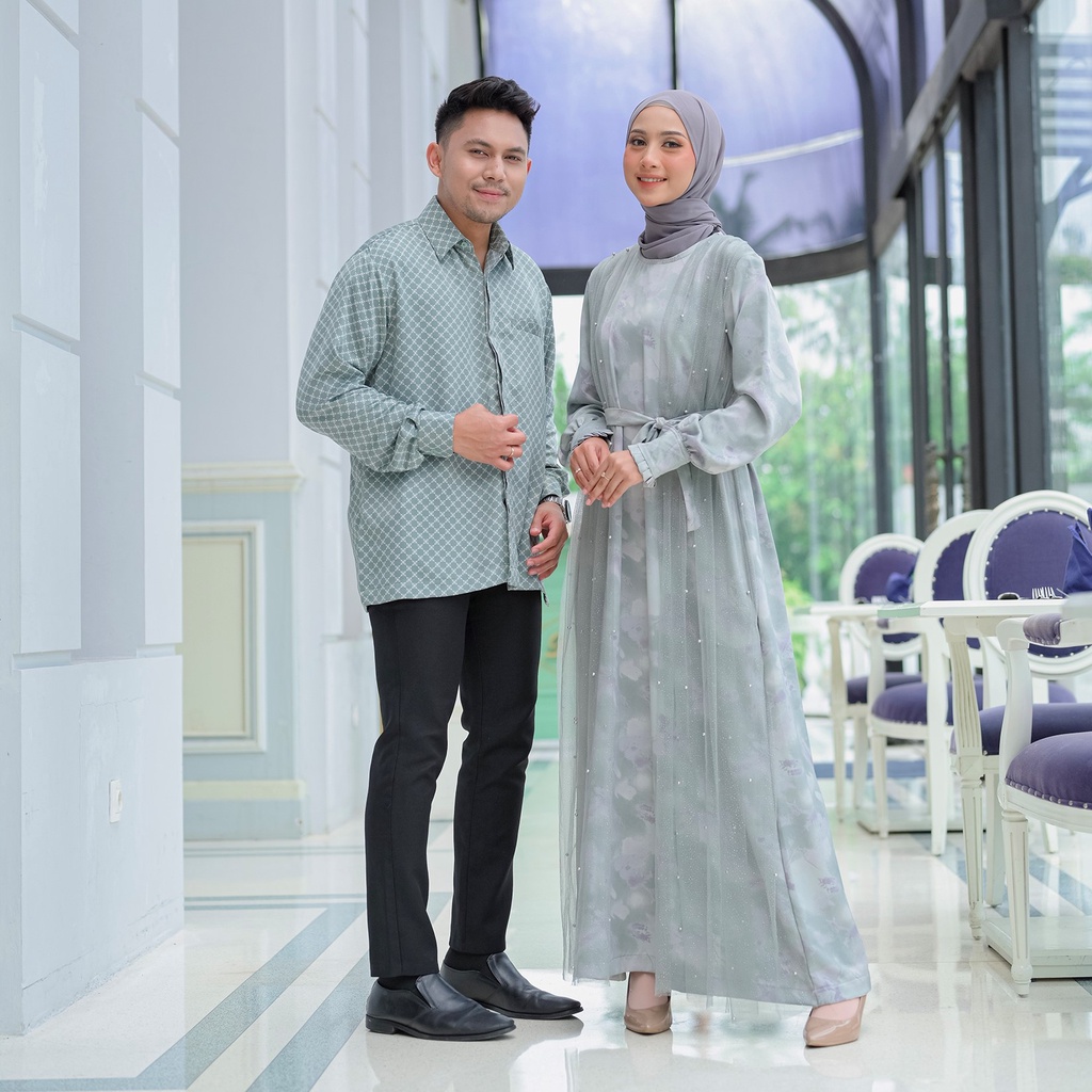 SHAWWAL EID SERIES Couple Pasangan Untuk Lebaran Bahan Armany silk Busui Friendly