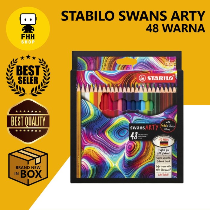 

Terlaris Stabilo Swans Arty Colored Pencils 48 Warna