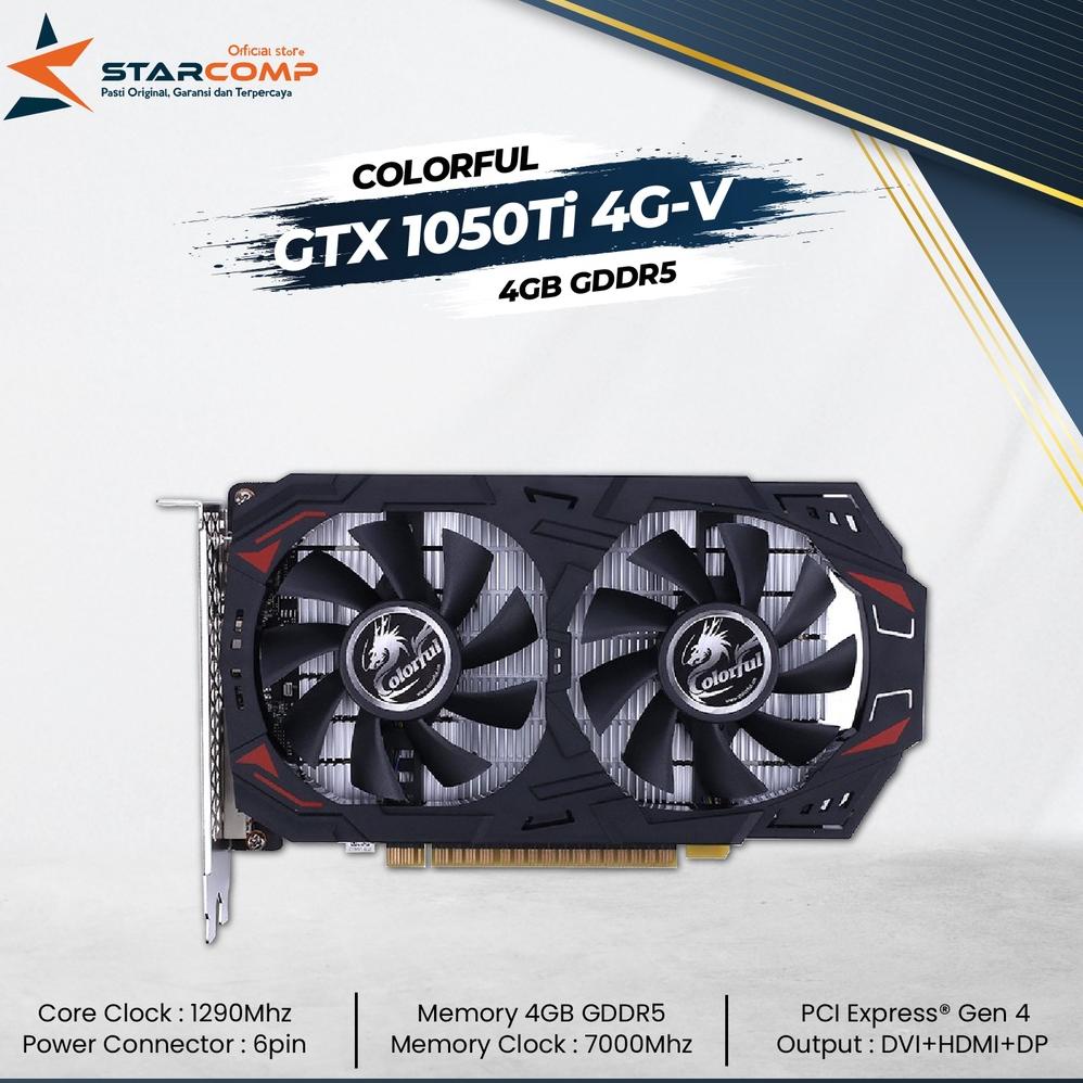 Colorful GTX 1050Ti 4GB GTX GDDR5 4G-V GTX 1050 TI GTX1050 TI