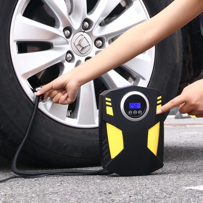 SUITU Inflator Pompa Angin Ban Mobil Elektrik LCD Display - ST-5002