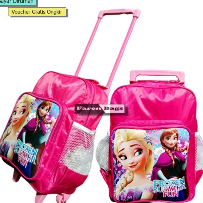 Tas Troli Anak Paud Gambar FROZEN / Tas Roda Anak Perempuan Tas Anak