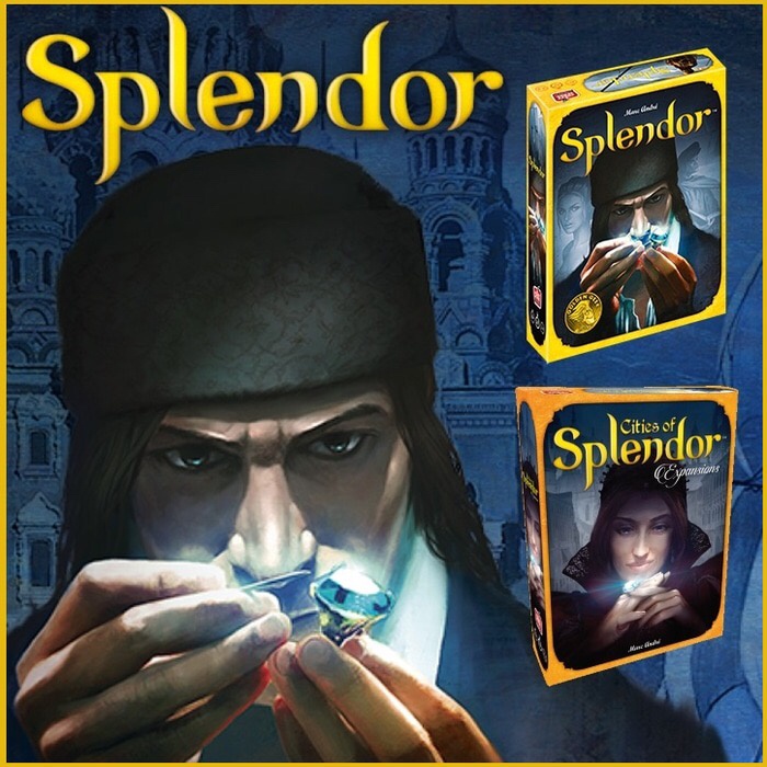 Splendor + City of Splendor Bundle + Sleeves ( Original ) Board Game