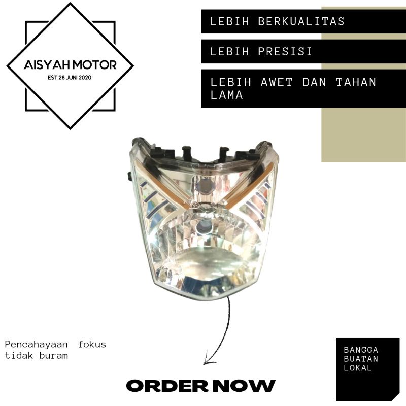 Reflektor Lampu Depan Honda Beat FI Tahun 2012-2014