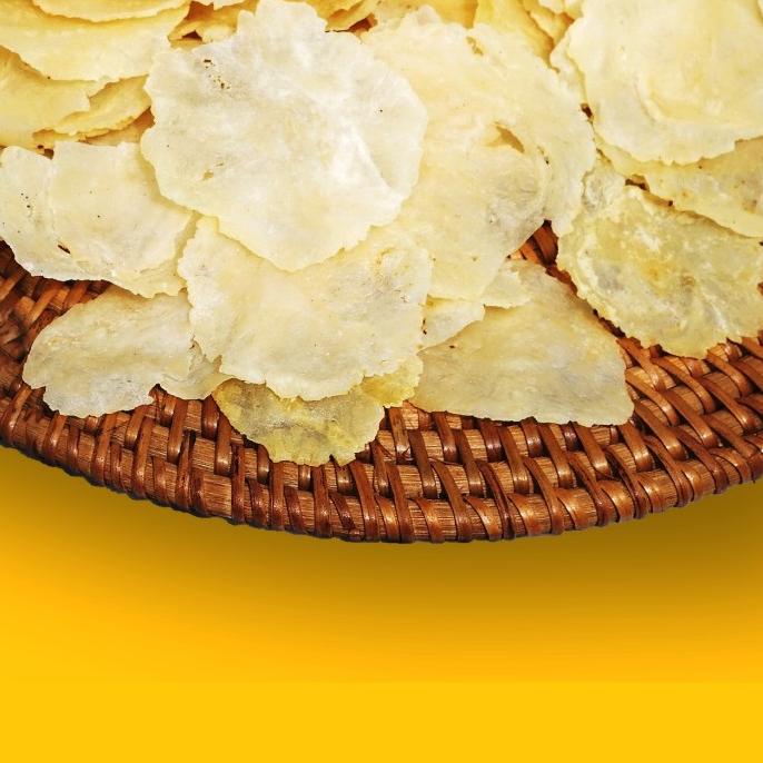 

Emping Aceh 500 gr Curah Murah- Kerupuk Super Tipis Mentah Siap Goreng len14