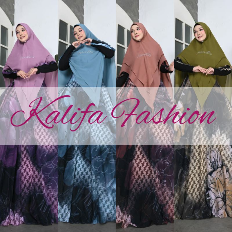 Azzalva Series by Humaira / Gamis Set Syar’i  / Baju Syari / Baju SYari Branded / Kalifa Fashion