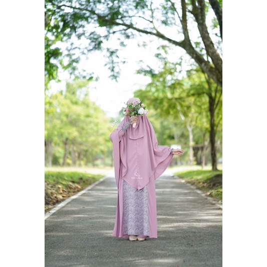 Samira Set Khizaanah Gamis Set Khimar