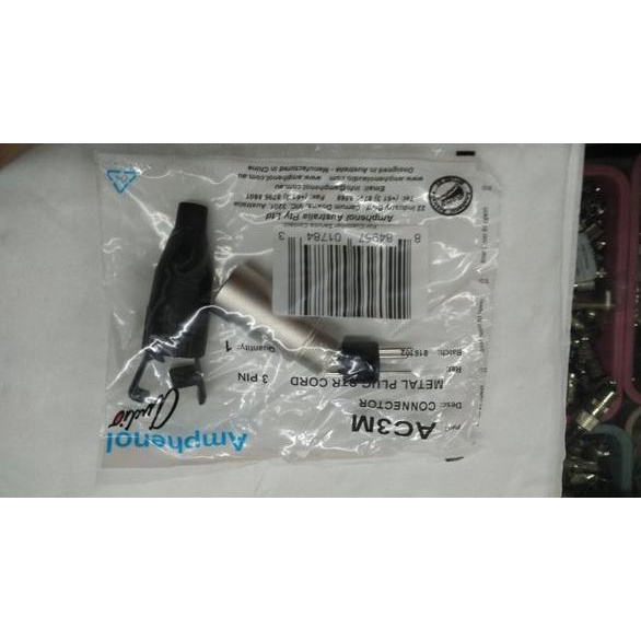 jack Amphenol XLR Conector Male Original