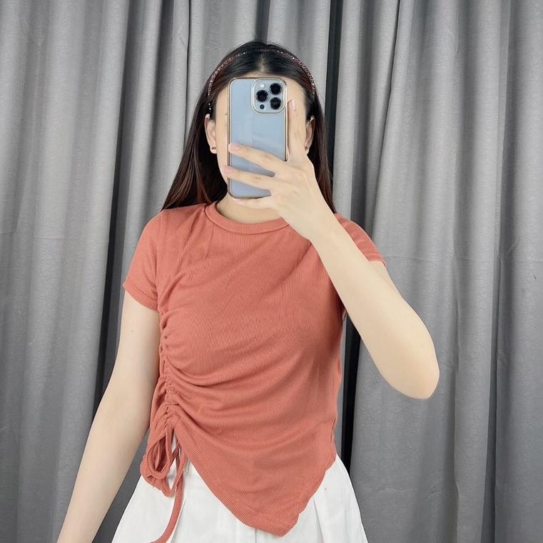 ODS.23Ap23g– Scrunch rib top | atasan rib kerut