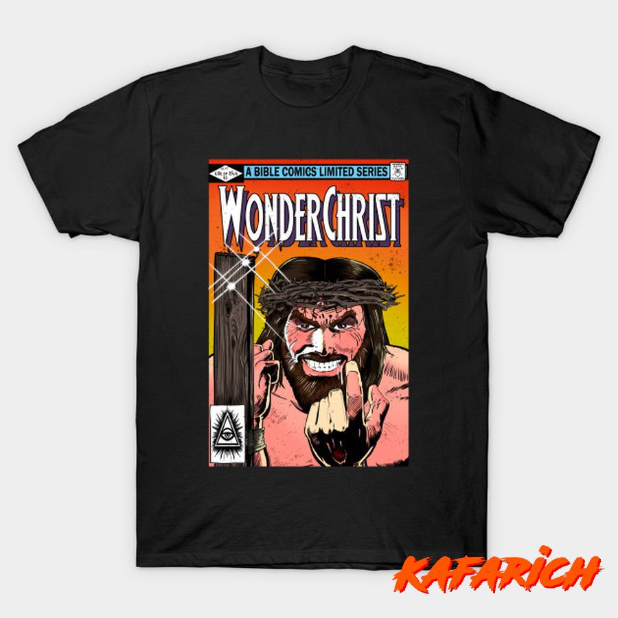 Kaos Custom Popular Wonderchrist Comic Book Jesus Christ Wolverine