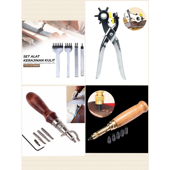 

Ukirku Leathercraft Hollow Punches Stitching Tool Alat Pelubang Kulit