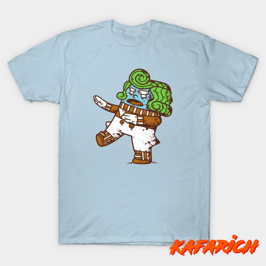 Kaos Custom Popular Zombie Loompa Charlie And The Chocolate Factory Oompa Loompa Willy Wonka & Zombi