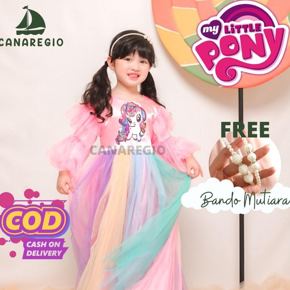 "BHN.30Ap23ᴱ" MY LITTLE PONY / BAJU ANAK PEREMPUAN UNICORN /DRESS MY LITTLE PONY /BAJU ANAK UNICORN 