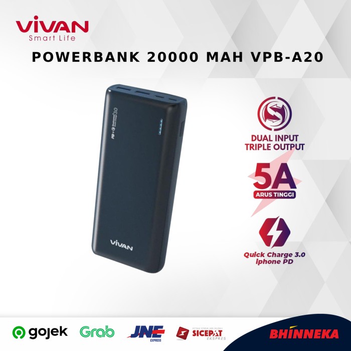 VIVAN POWERBANK 20000 MAH VPB-A20