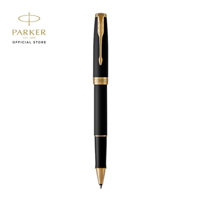 

Parker Sonnet Matte Black Gold Trim Rollerball