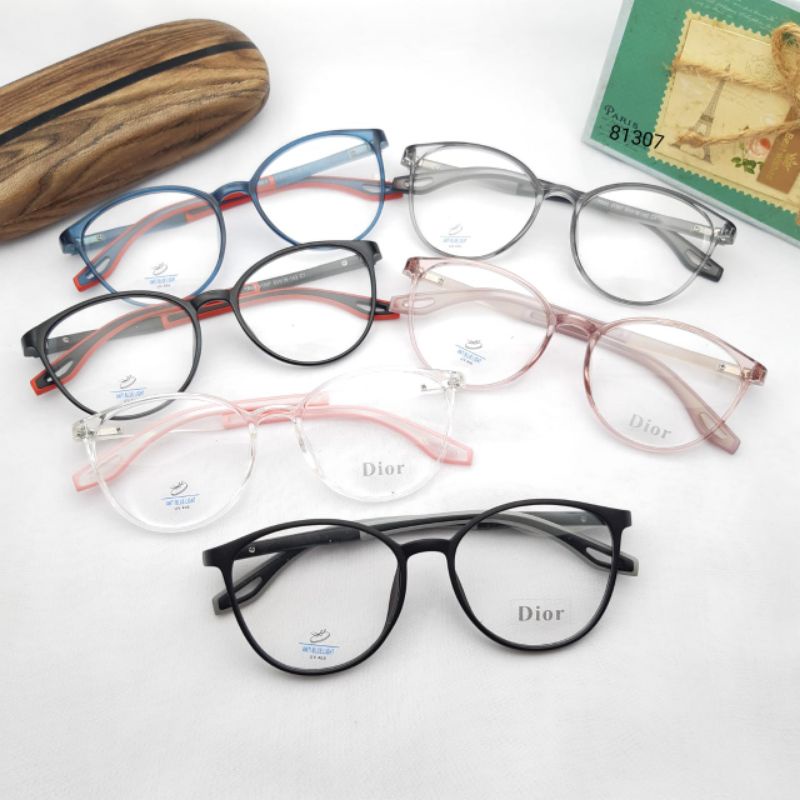 Frame Kacamata Photocromic Brown 81307 / Kacamata Minus Photocromic / Kacamata Anti Blueray